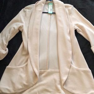 Blush long sleeve blazer